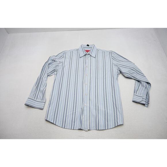Hugo Boss Dress Shirt Striped Luxury Button Up Mens Sz Large - Picture 5 of 9
